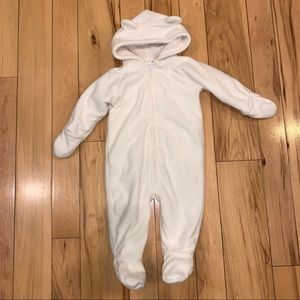 Fleece coat/onesie (6-12 mo.)